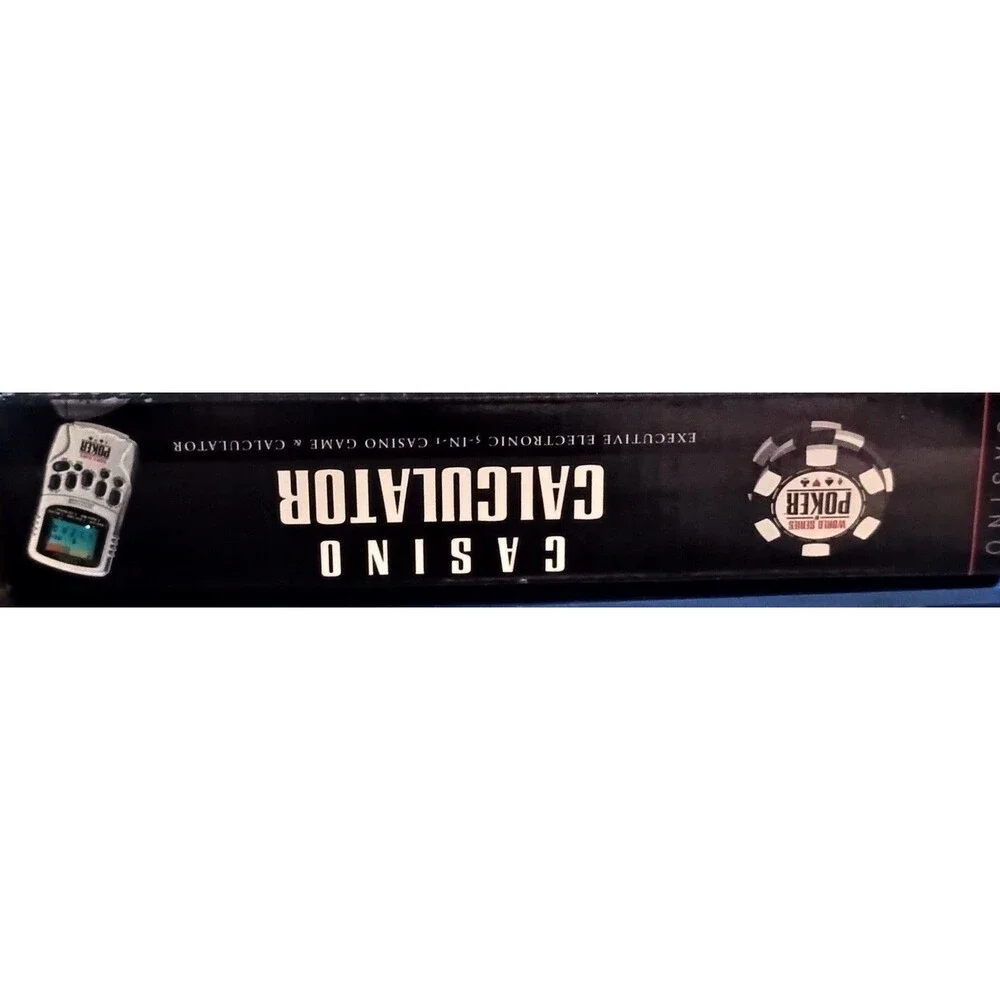 World Series of Poker Casino Calculator Electronic 5-in-1 Casino Game